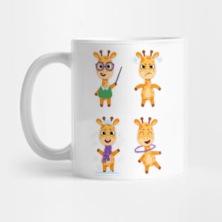 Giraffes Funny Set Mug